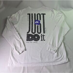 Nike White Long Sleeve Tee